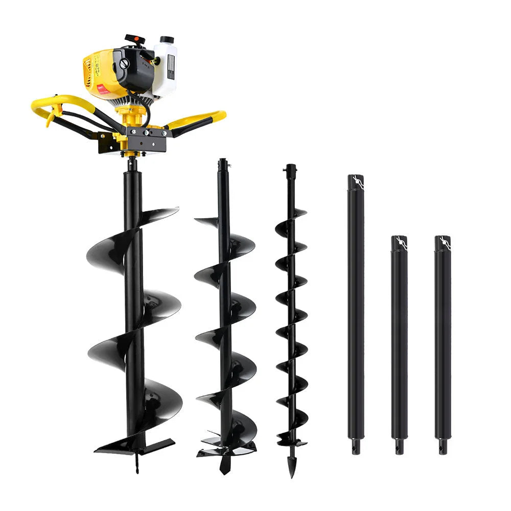 Giantz 74CC Post Hole Digger Petrol Motor Drill Extension