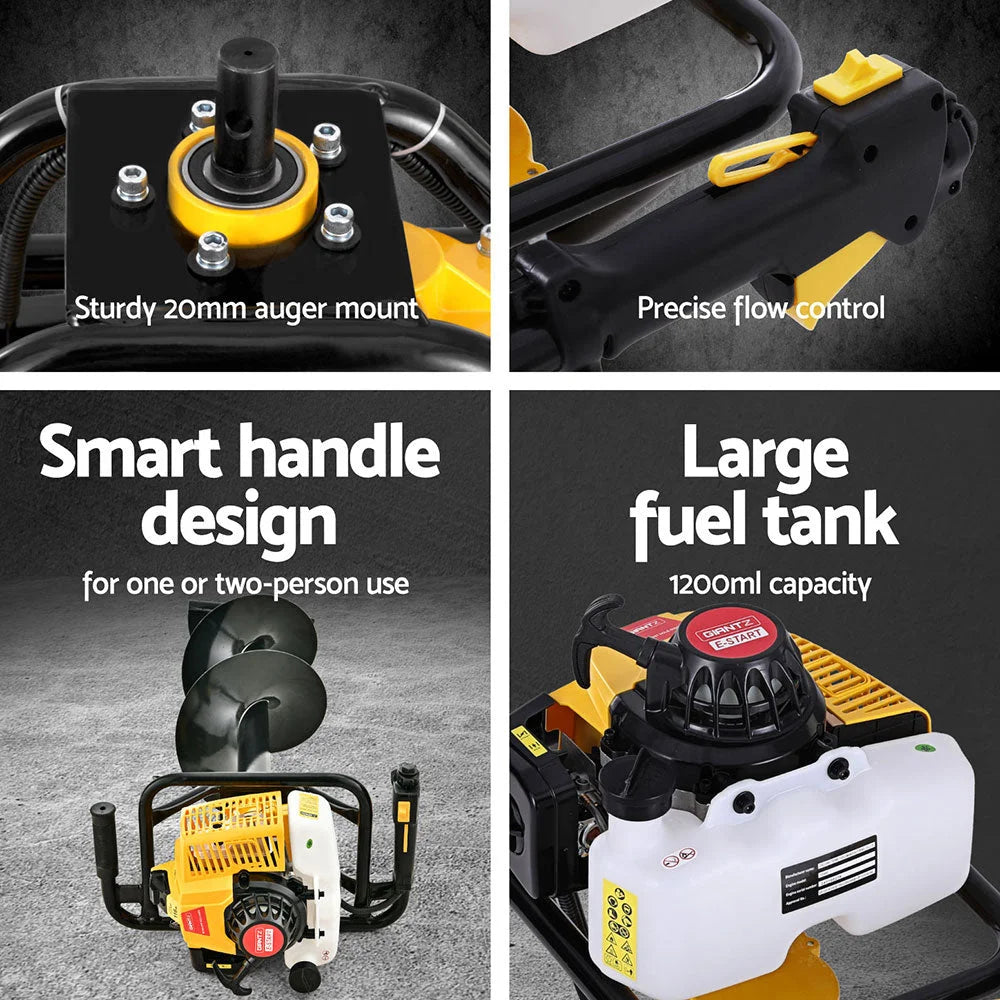 Giantz 82CC Post Hole Digger Petrol Motor Drill Extension