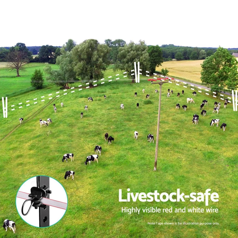 Giantz Electric Fence Tape Polytape 400M Electric Fence