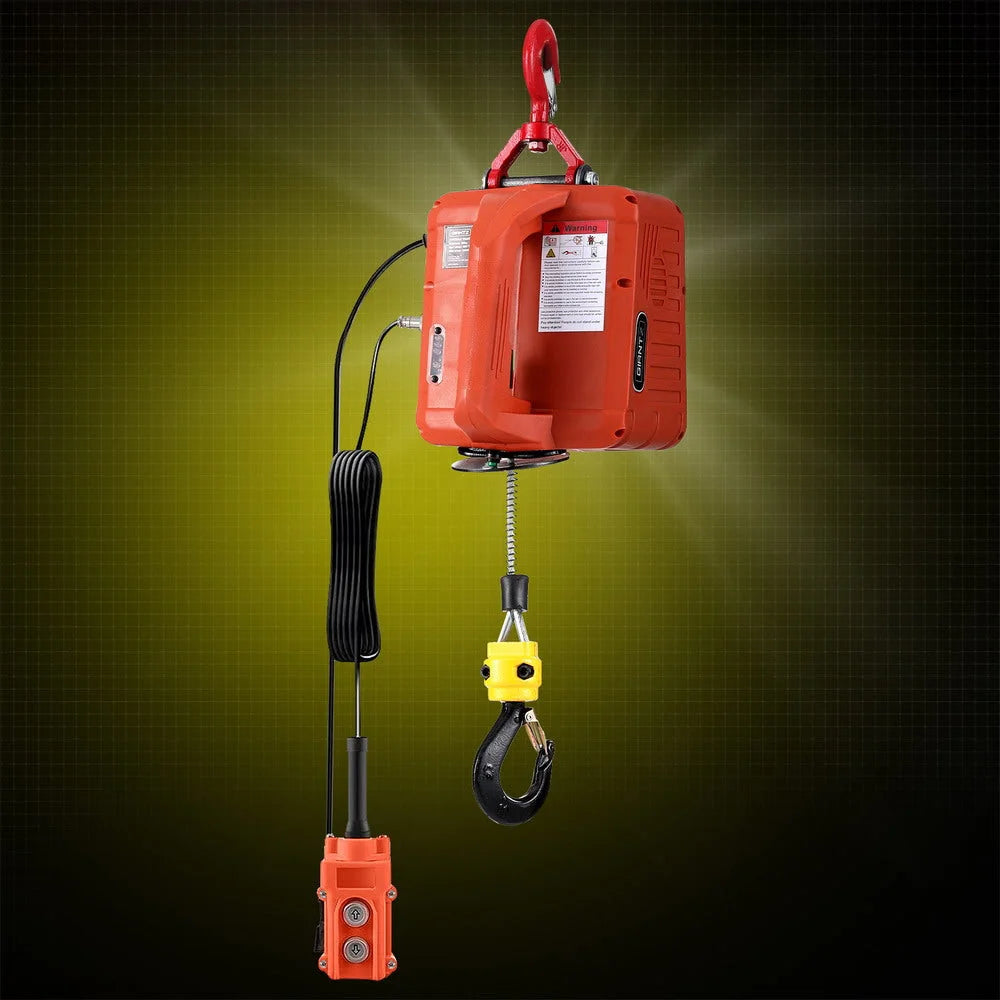 Giantz Electric Hoist Winch 500KG Wired/Wireless Remote