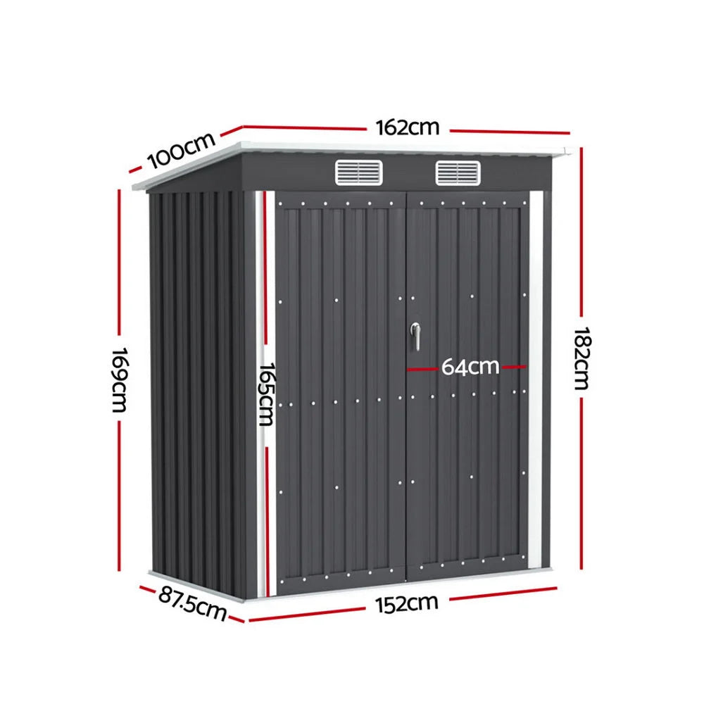 Giantz Garden Shed 1.62x1M Outdoor Storage Tool Workshop