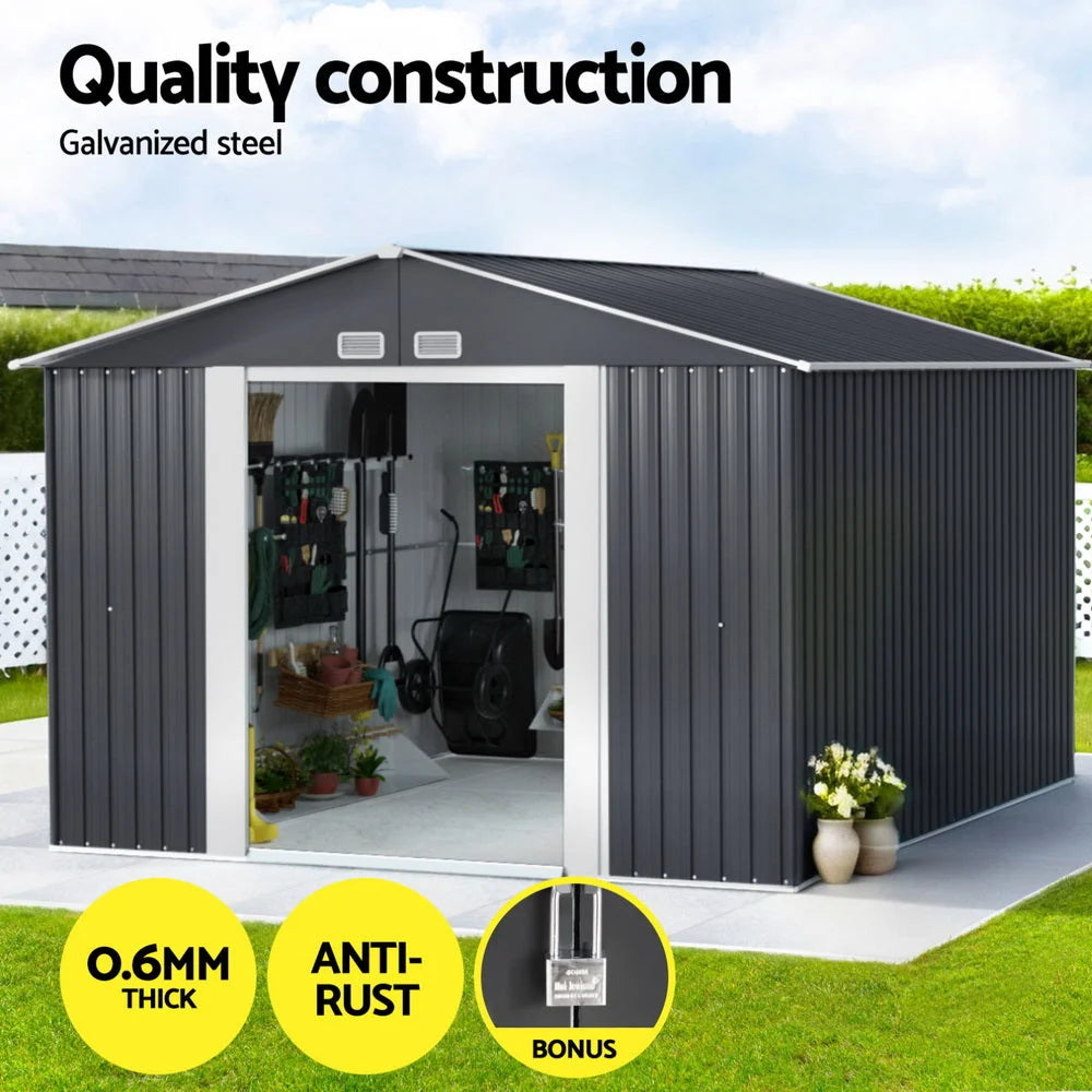 Giantz Garden Shed 3x3M Outdoor Storage Tool Workshop House