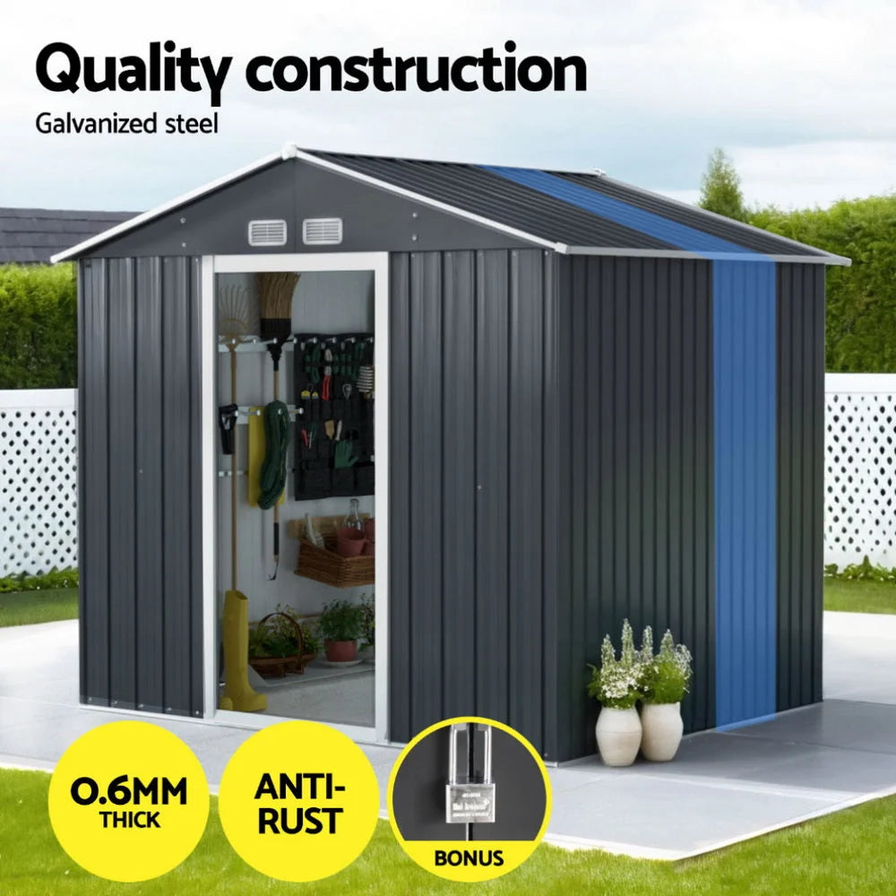 Giantz Garden Shed Outdoor Storage 2.15x1.74M Tool Workshop