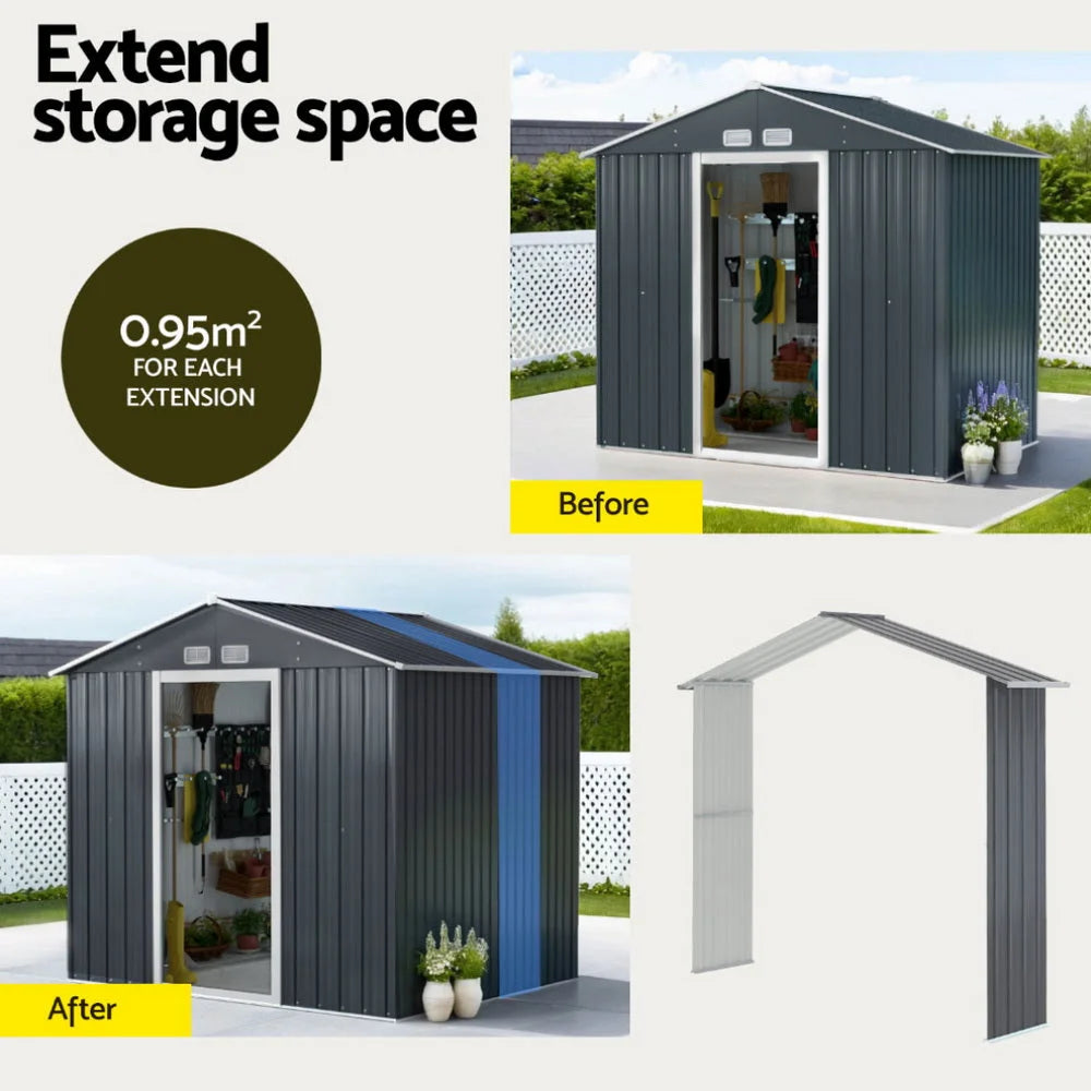 Giantz Garden Shed Outdoor Storage 2.15x1.74M Tool Workshop