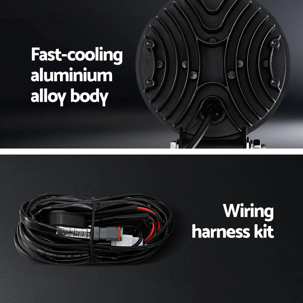 Giantz Pair LED Driving Lights 4.5 Inch Flood Spot Lights