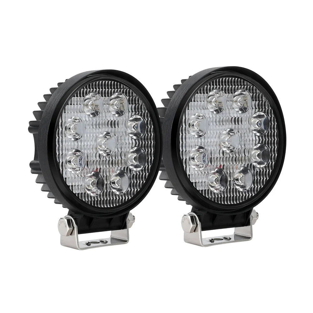 Giantz Pair LED Driving Lights 4.5 Inch Flood Spot Lights