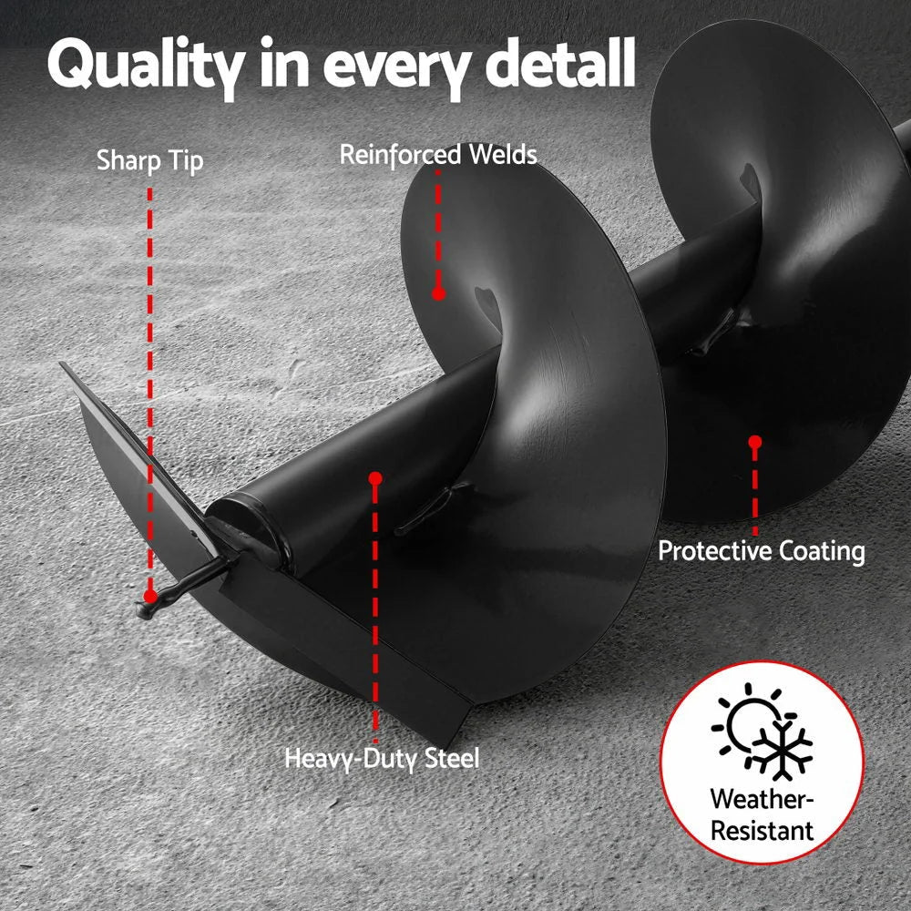 Giantz Post Hole Digger Auger Drill Bit 300mm with 80cm