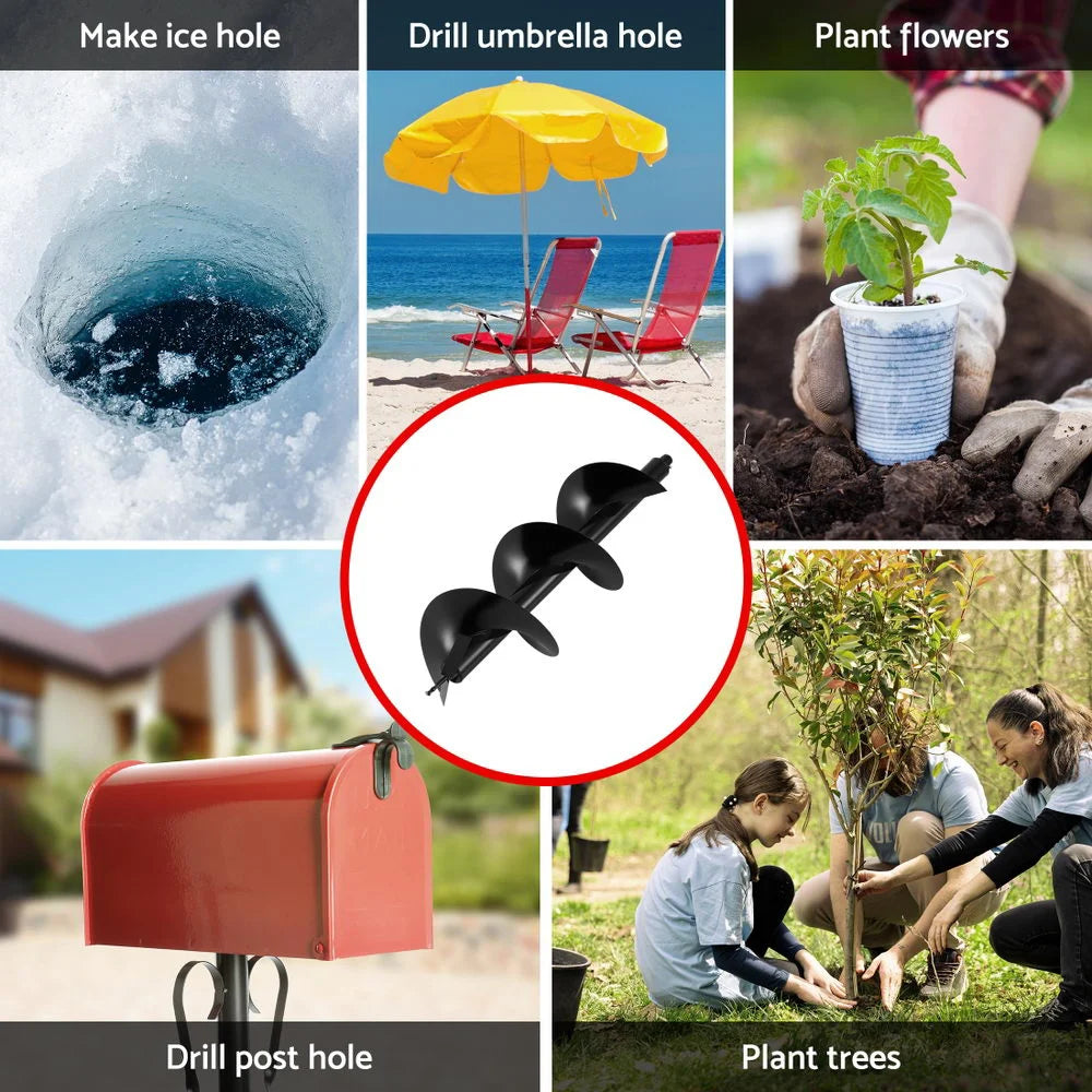 Giantz Post Hole Digger Auger Drill Bit 300mm with 80cm