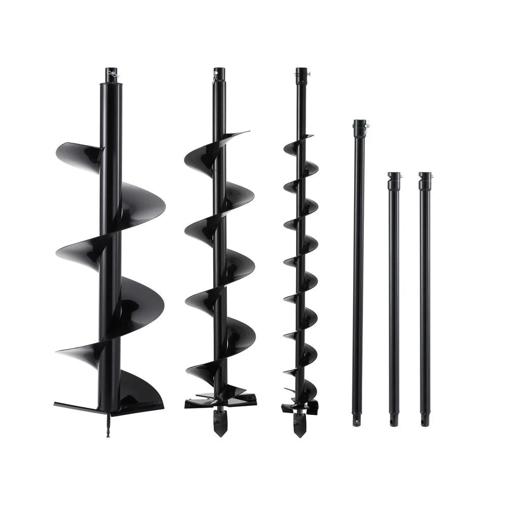 Giantz Post Hole Digger Auger Drill Bit Set 100mm 200mm