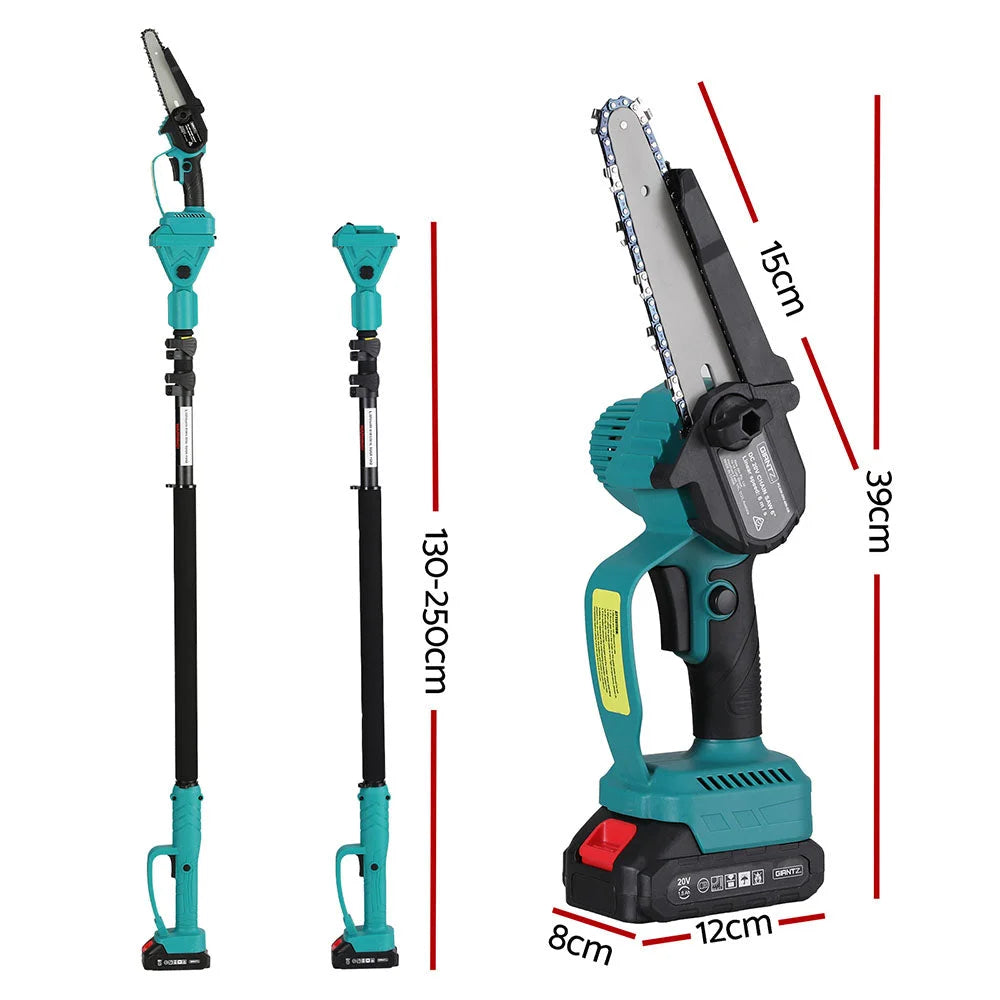 Giantz Telescopic Pole Chainsaw 6 Inch Cordless Tree
