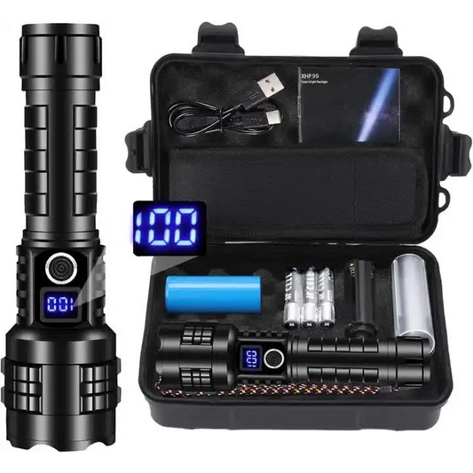 Gift Box LED Self Defense Flashlight Powerful Rechargeable