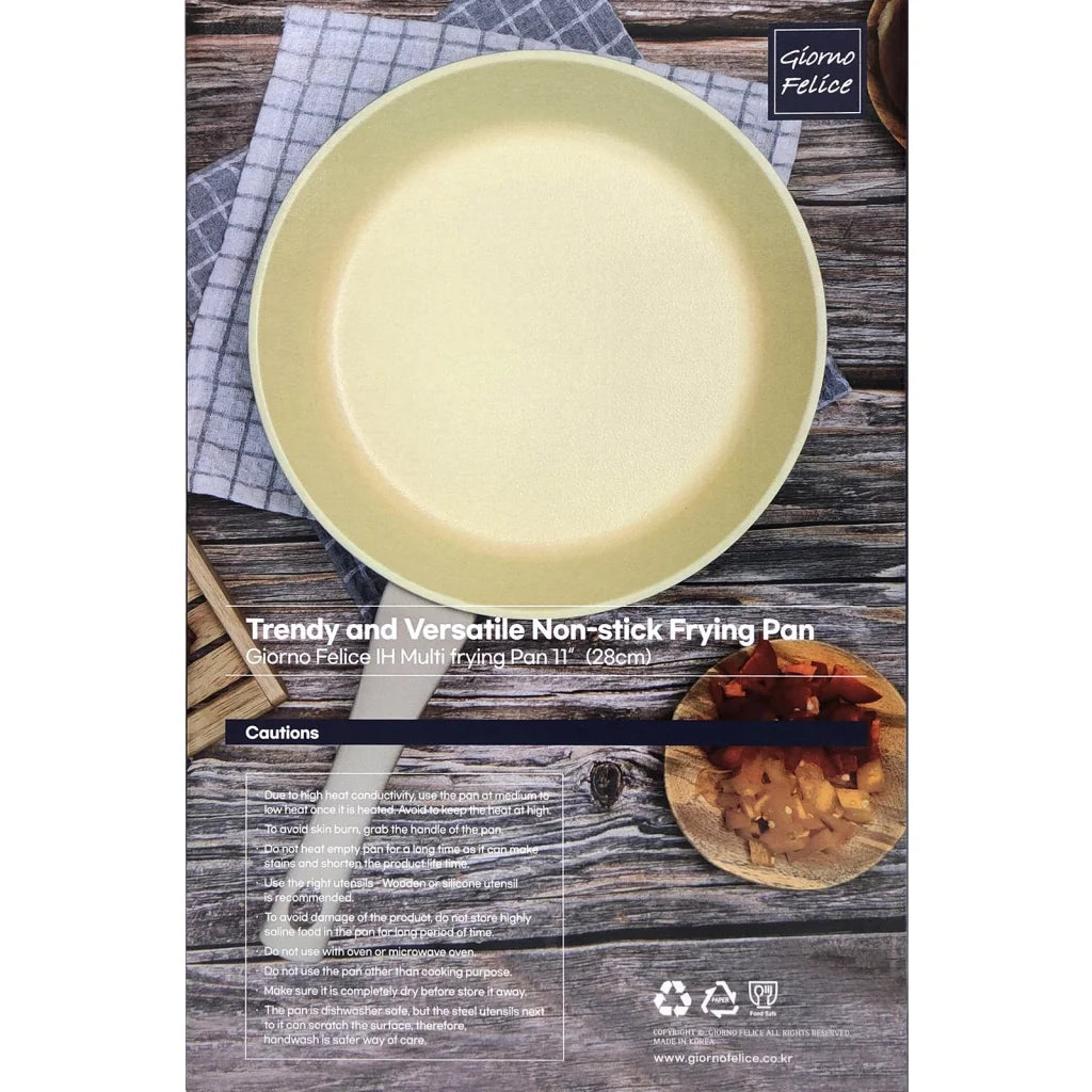 Giorno Felice IH Frypan 28cm Ceramic Non-Stick Induction