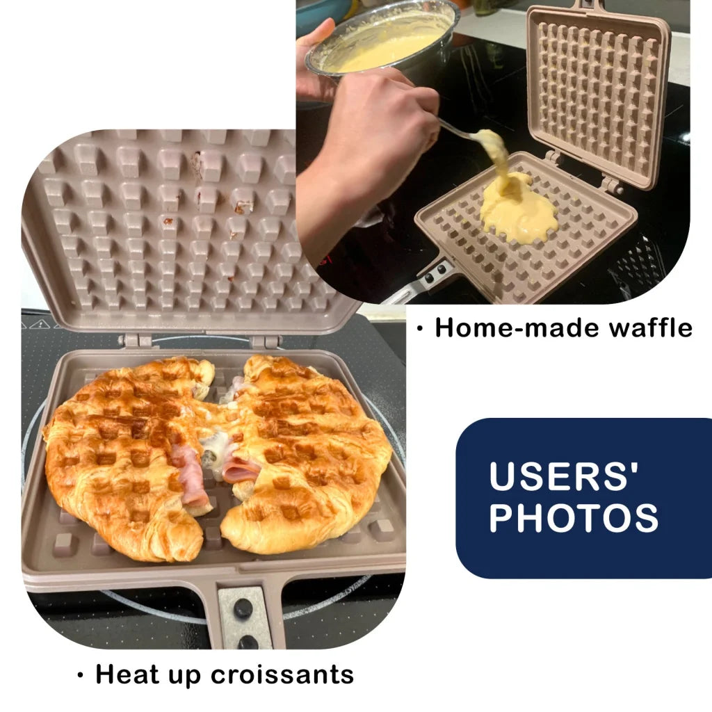 Giorno Felice IH Waffle Maker Pan Non-Stick Double-Sided