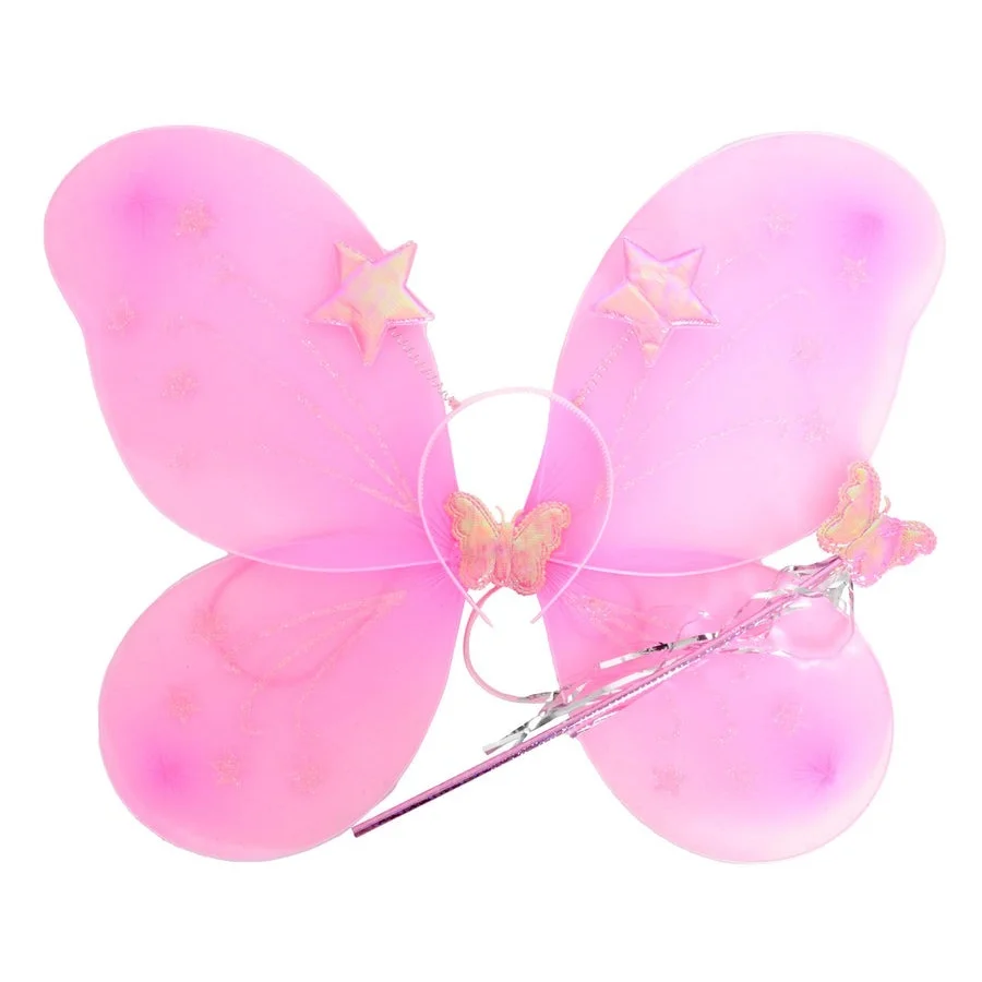Girls Kids Angel Fairy Butterfly Wing Fancy Princess