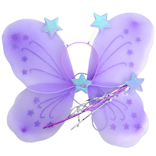 Girls Kids Angel Fairy Butterfly Wing Fancy Princess