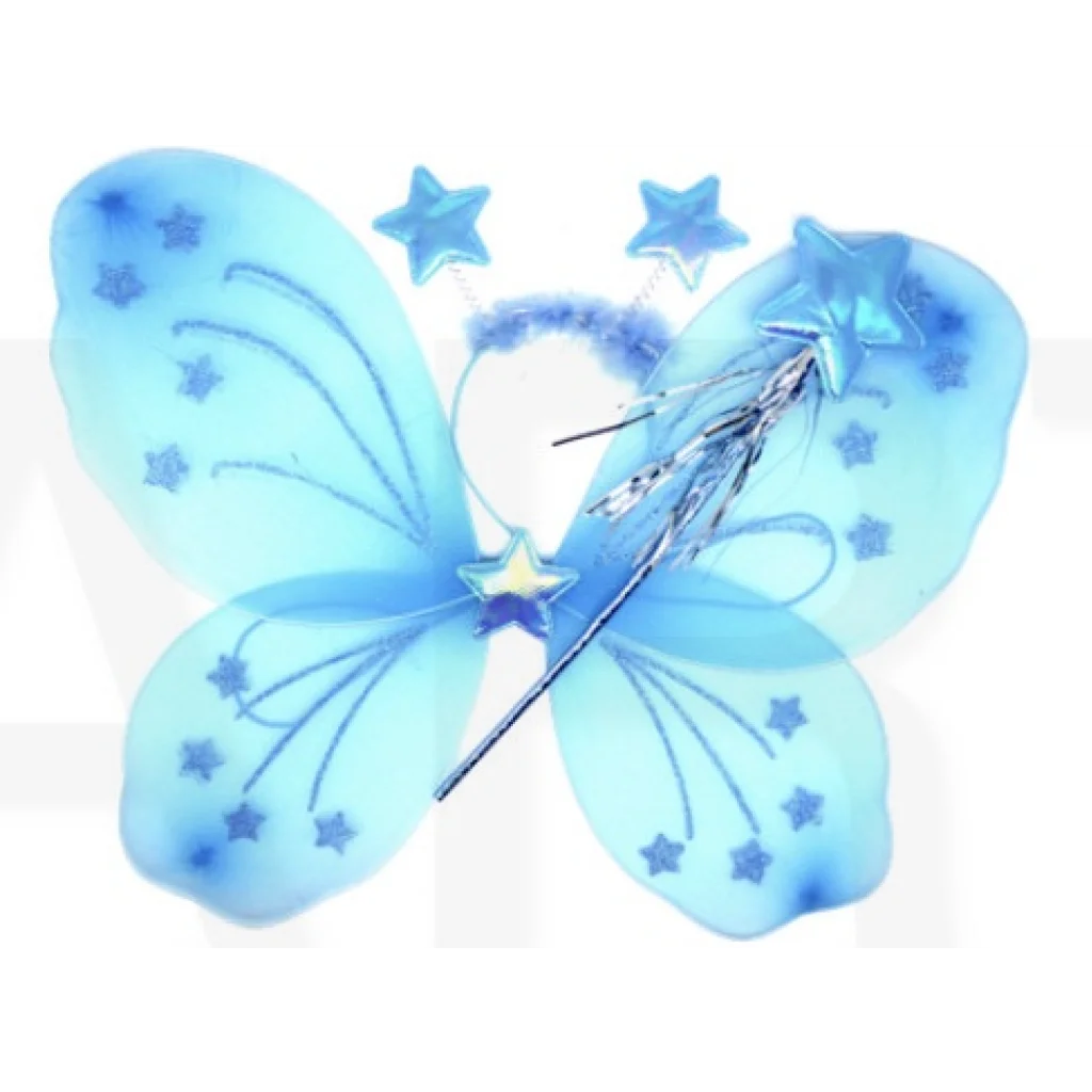 Girls Kids Angel Fairy Butterfly Wing Fancy Princess Dress