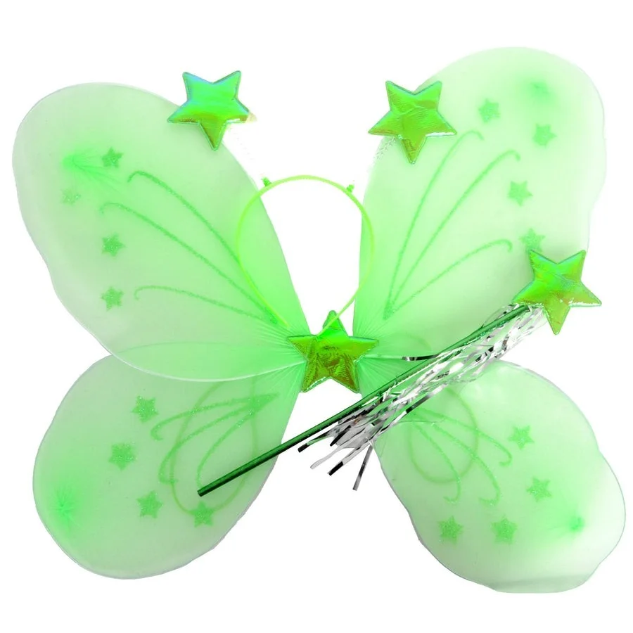 Girls Kids Angel Fairy Butterfly Wing Fancy Princess Party