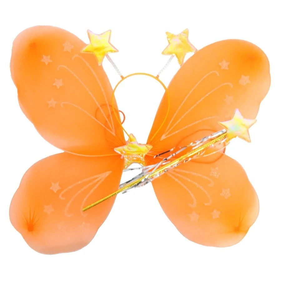 Girls Kids Angel Fairy Butterfly Wing Fancy Princess Party