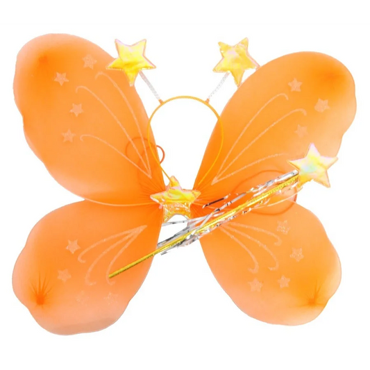 Girls Kids Angel Fairy Butterfly Wing Fancy Princess Party