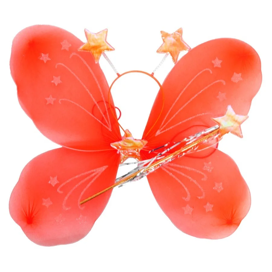 Girls Kids Angel Fairy Butterfly Wing Fancy Princess Party