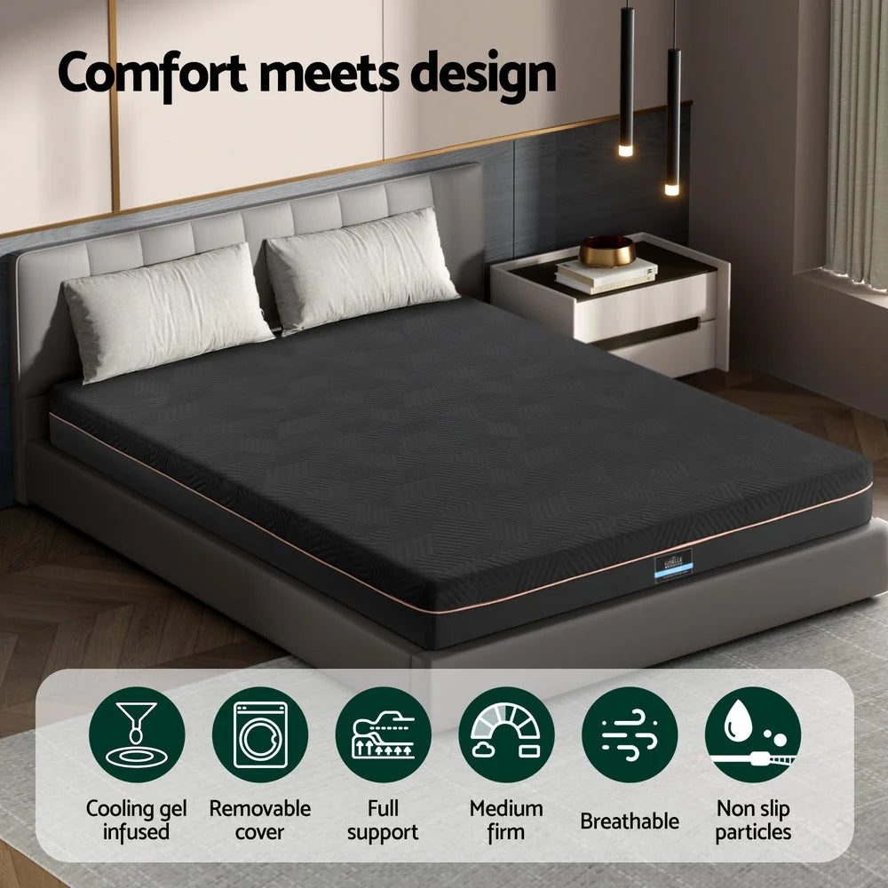 18cm Memory Foam Mattress Tea Foam Green