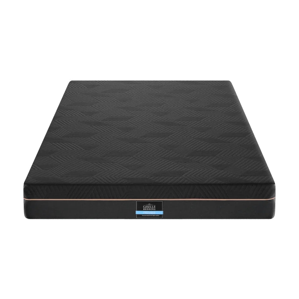 Green foam 18cm mattress with rolled edge and quilted finish