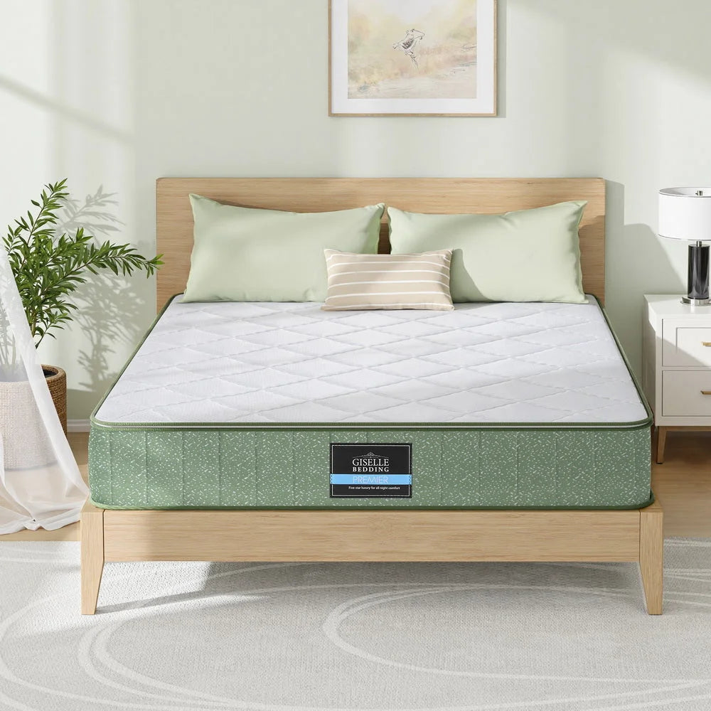 Giselle 25cm Memory Foam Mattress Dual Layer Zipper Cover