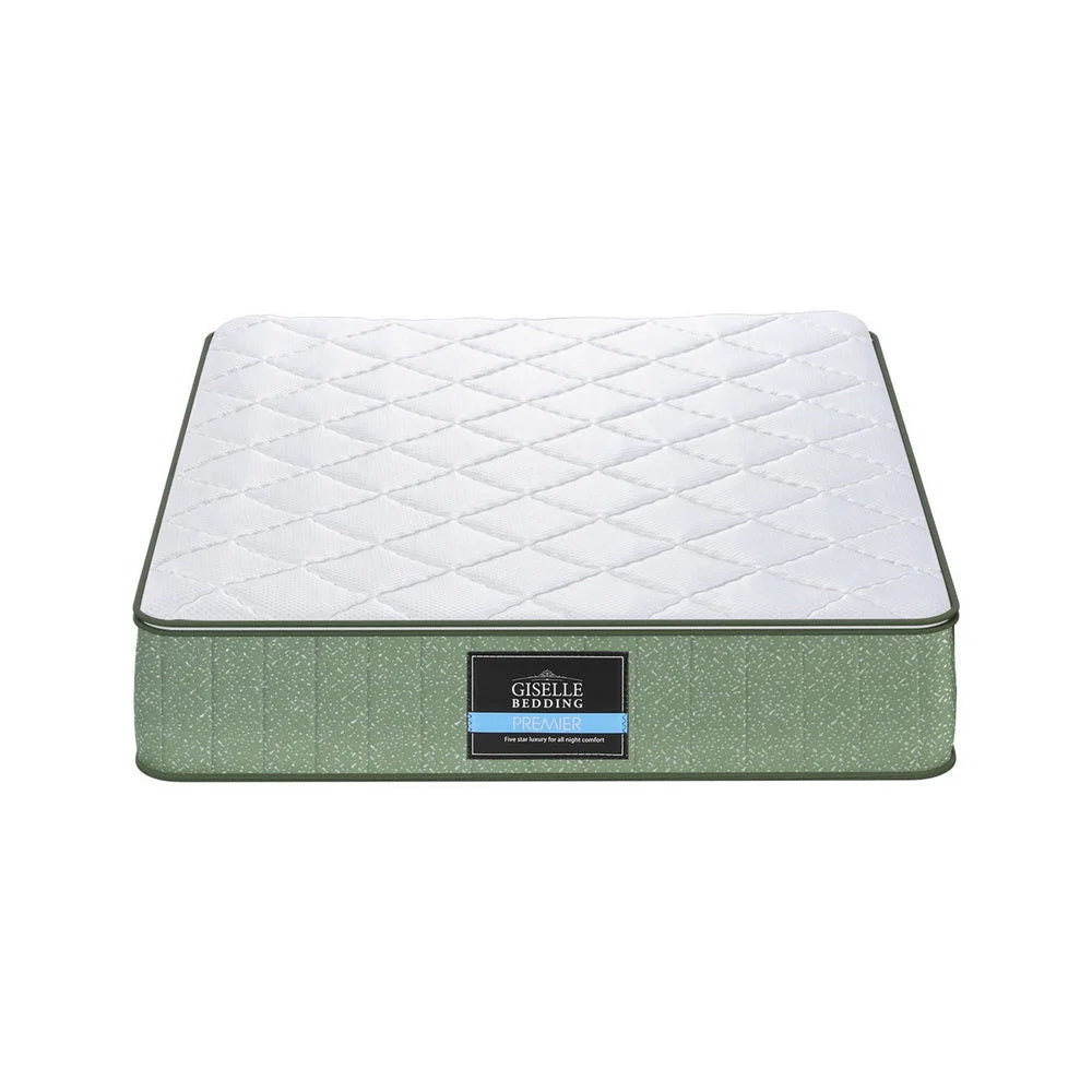 Charcoal foam 25cm mattress with foam layer and stitched cover