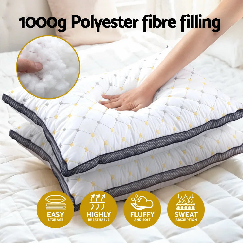 Giselle 2pcs Pillows Microfibre bedding 993