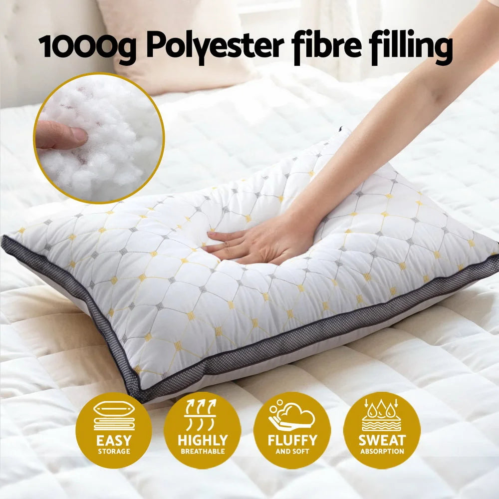 Giselle 4pcs Pillows Microfibre bedding 298