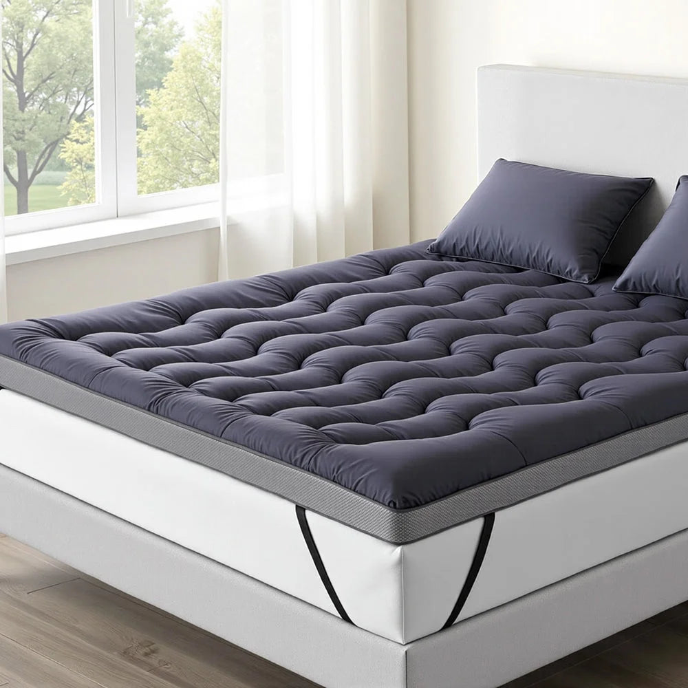 Giselle 5cm Mattress Topper Pillowtop toppers Bamboo Charcoal
