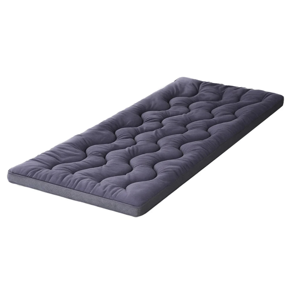 Charcoal bamboo 5cm mattress topper with double size foam topper shape