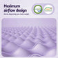 Giselle 5cm Memory Foam Mattress Topper Lavender Infused
