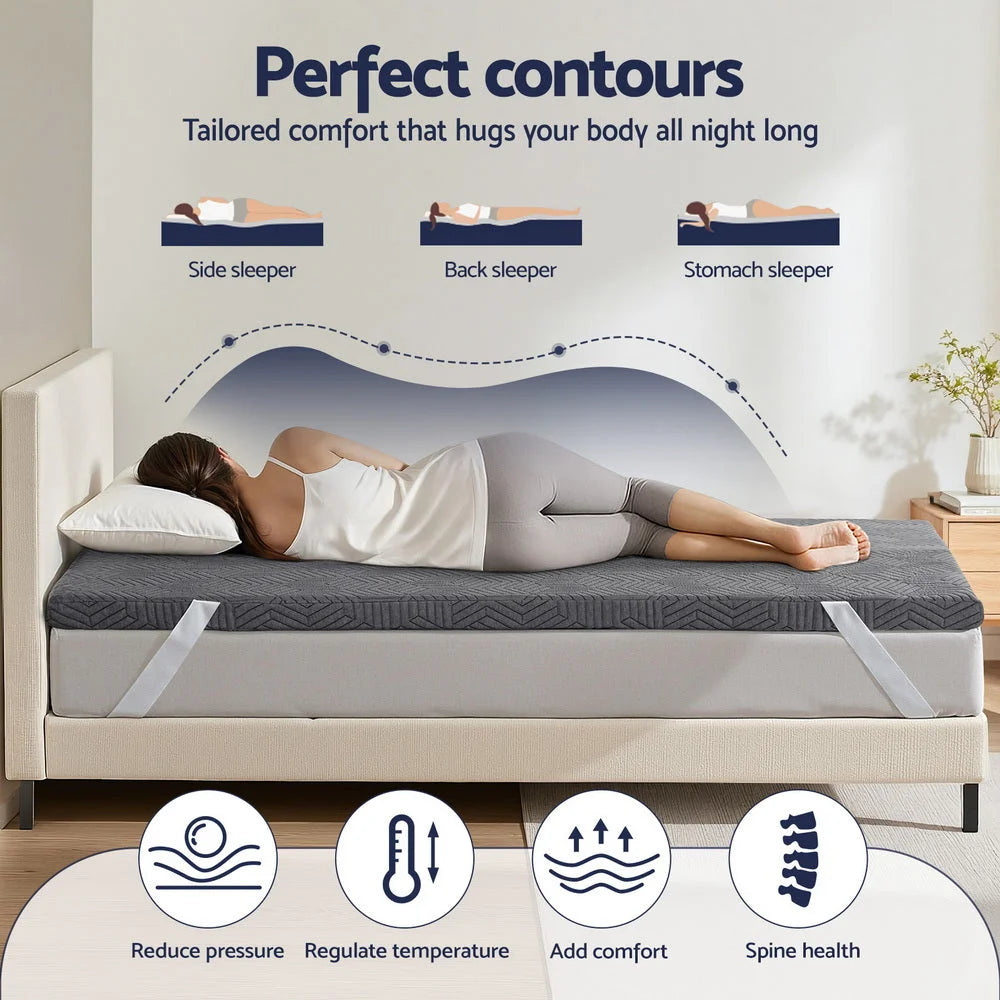 King single memory foam mattress topper