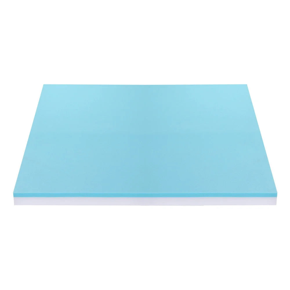 Giselle 8cm Memory Foam Mattress Topper Gel Dual Layer Foam