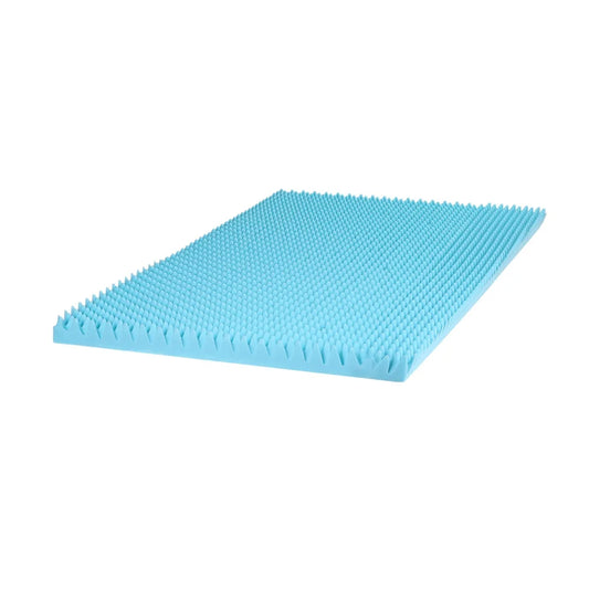 Giselle 8cm Memory Foam Mattress Topper Gel Egg Crate Foam