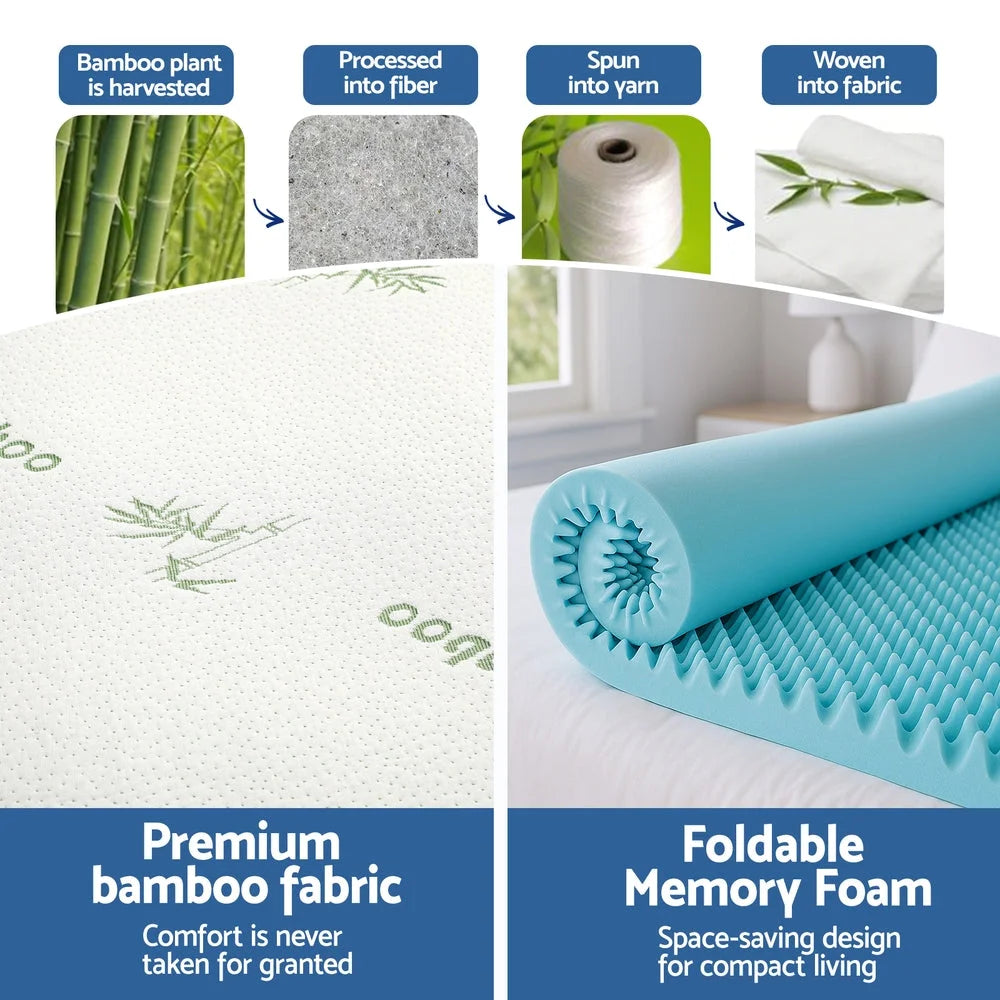 Queen memory foam mattress topper