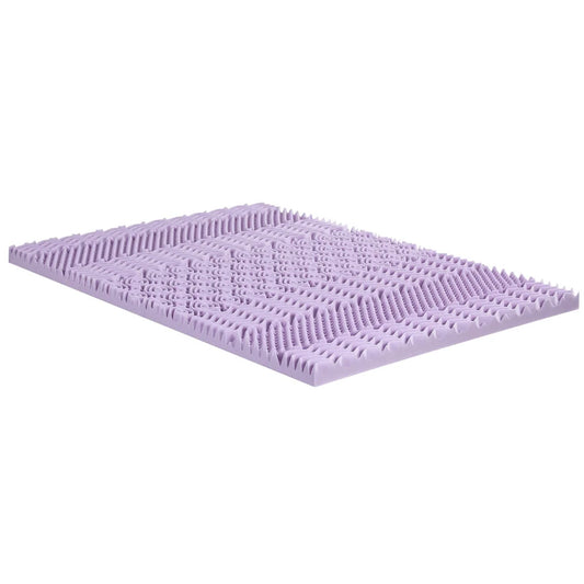 Giselle 8cm Memory Foam Mattress Topper Lavender Infused Bamboo