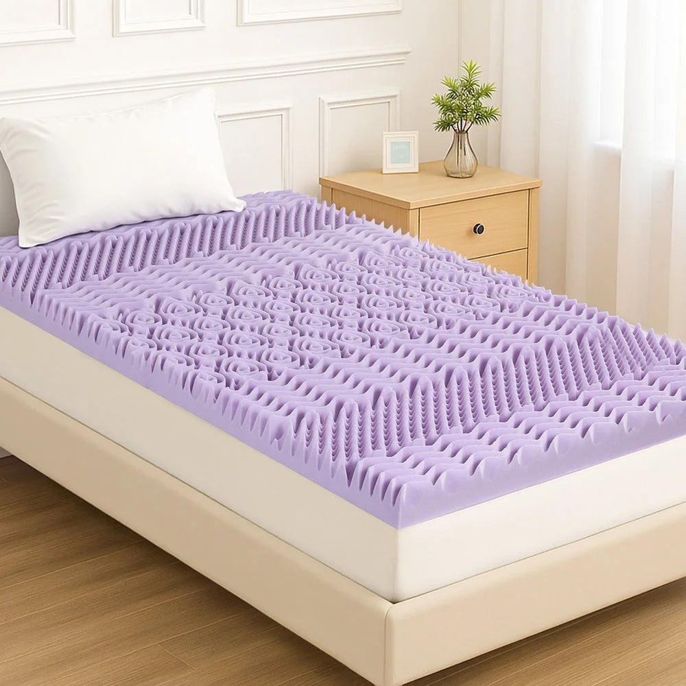 King single memory foam bamboo cover mattress topper
