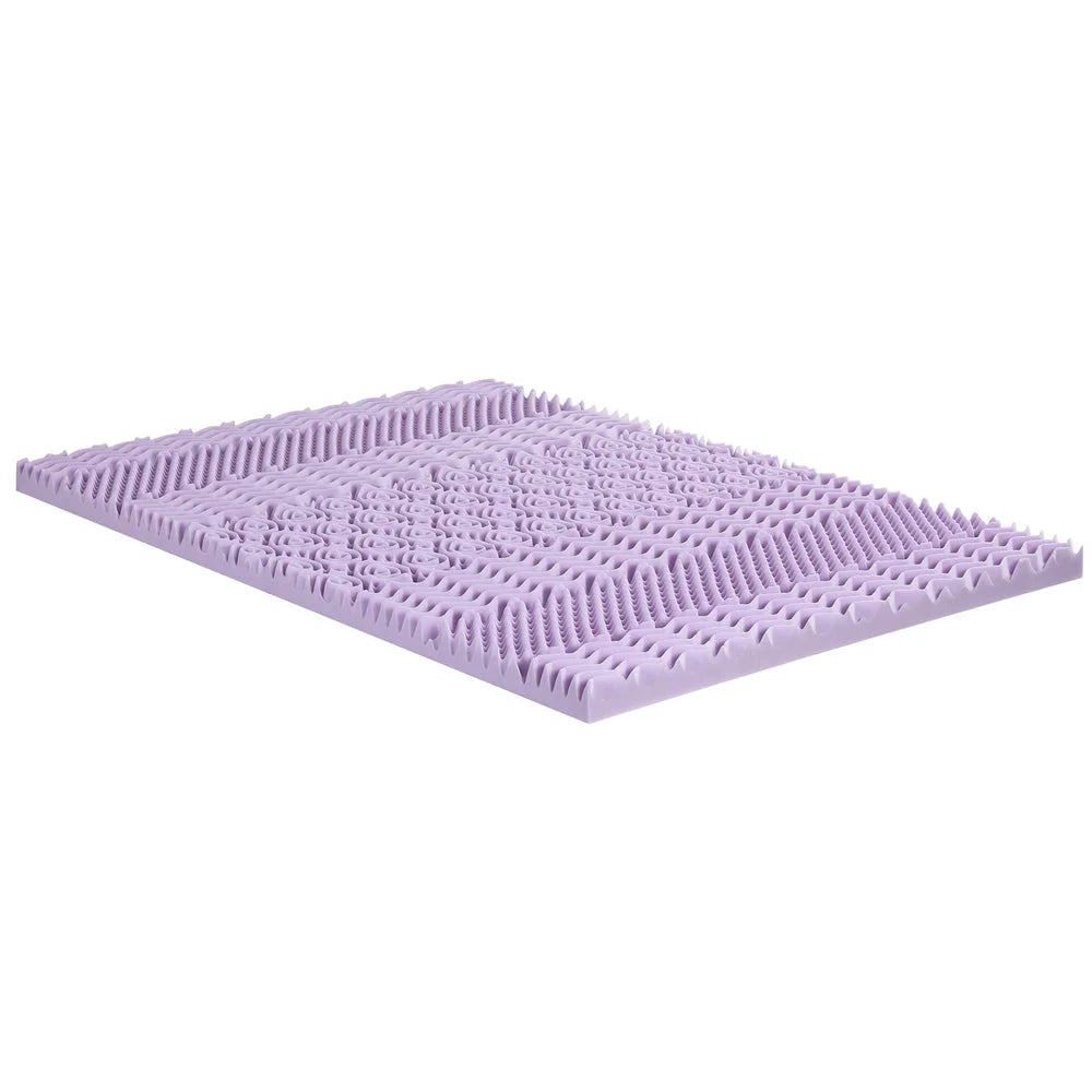 Giselle 8cm Memory Foam Mattress Topper Lavender Infused Bamboo