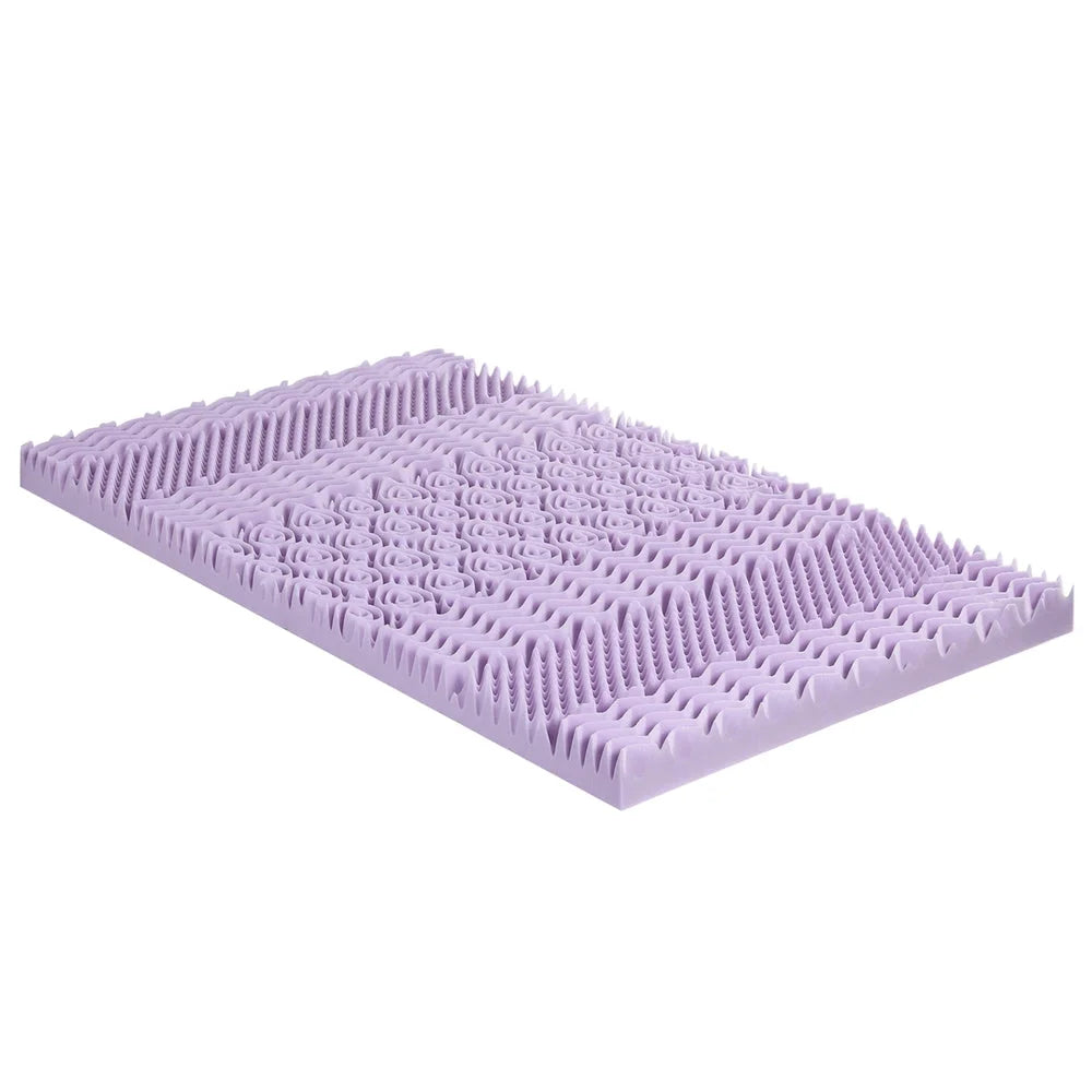 Foam 8cm mattress topper with cover fabric and edge stitching