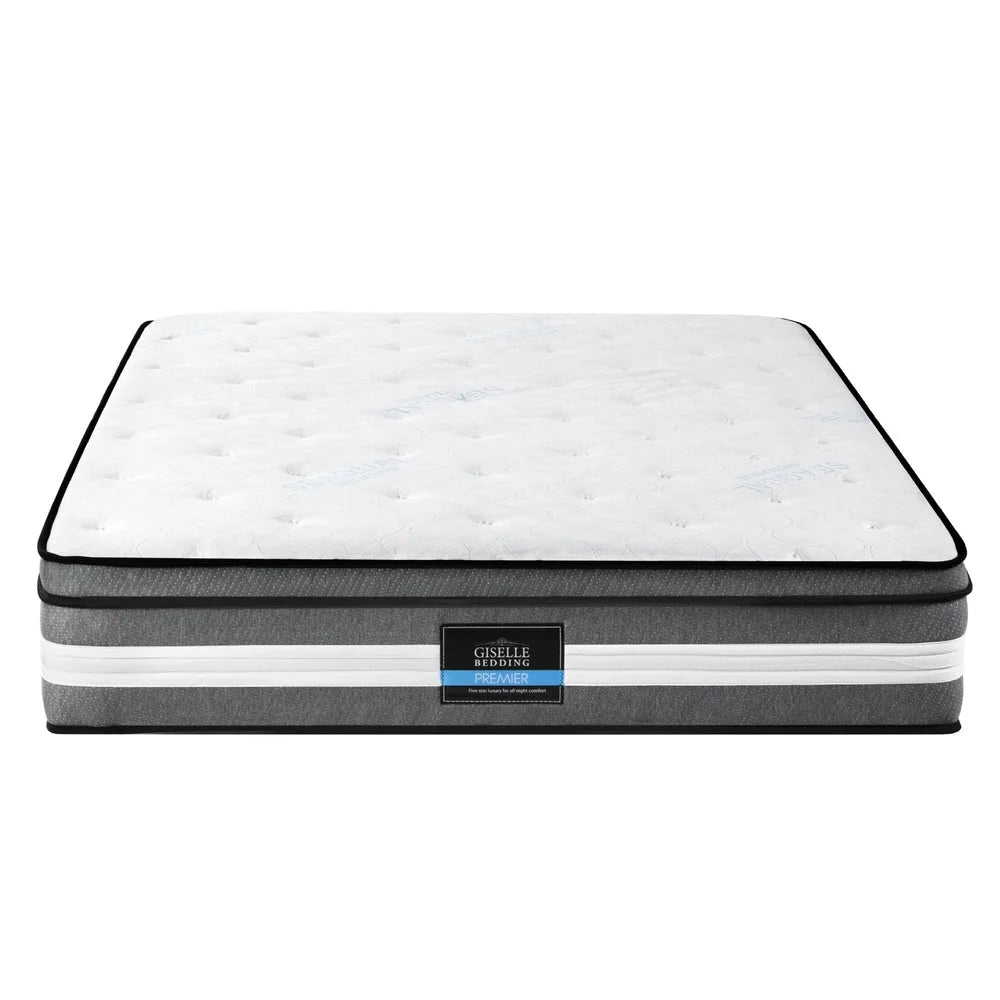Foam 30cm pocket spring mattress with pocket spring construction and fabric cover