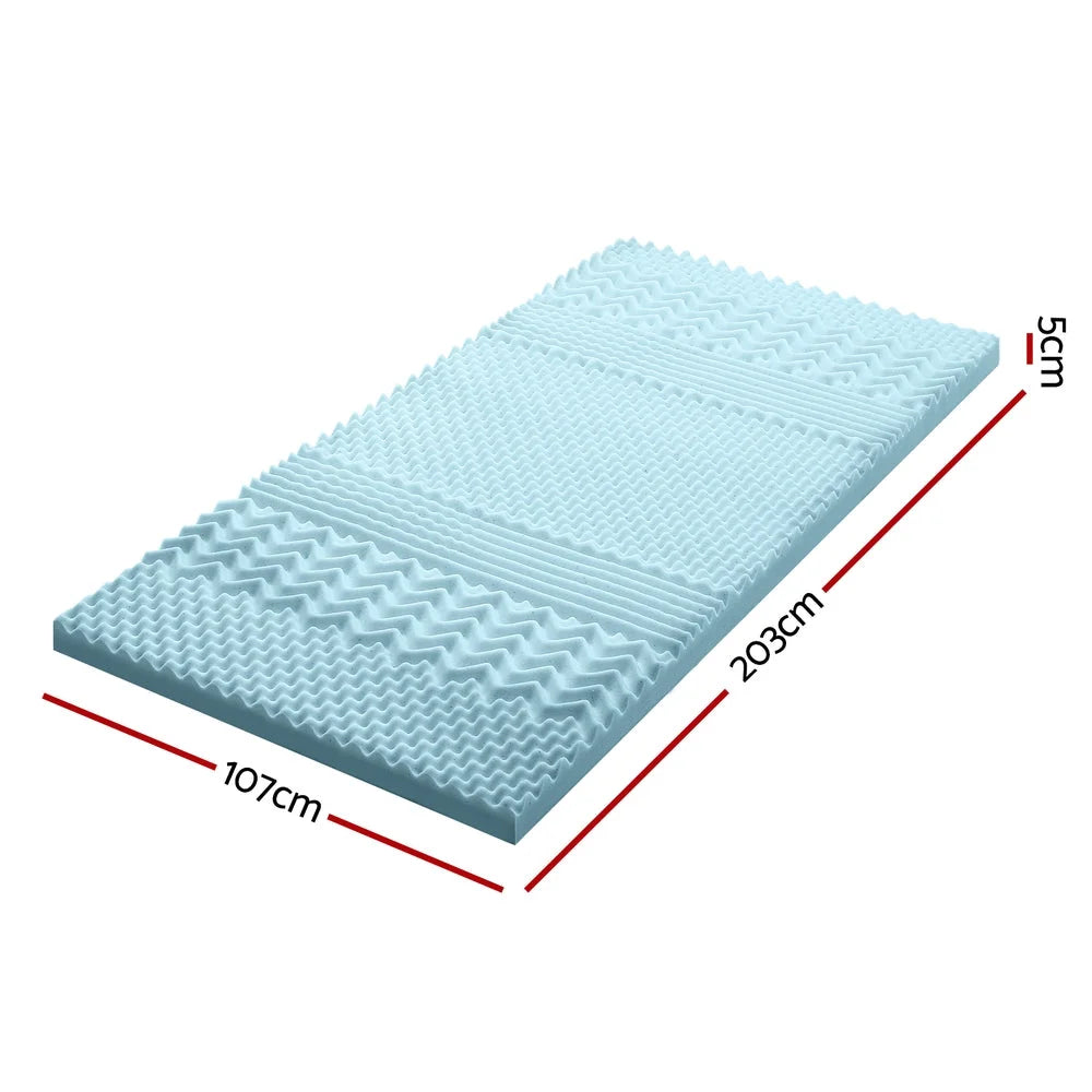 Giselle Bedding 5cm Memory Foam Mattress Topper 7-Zone King