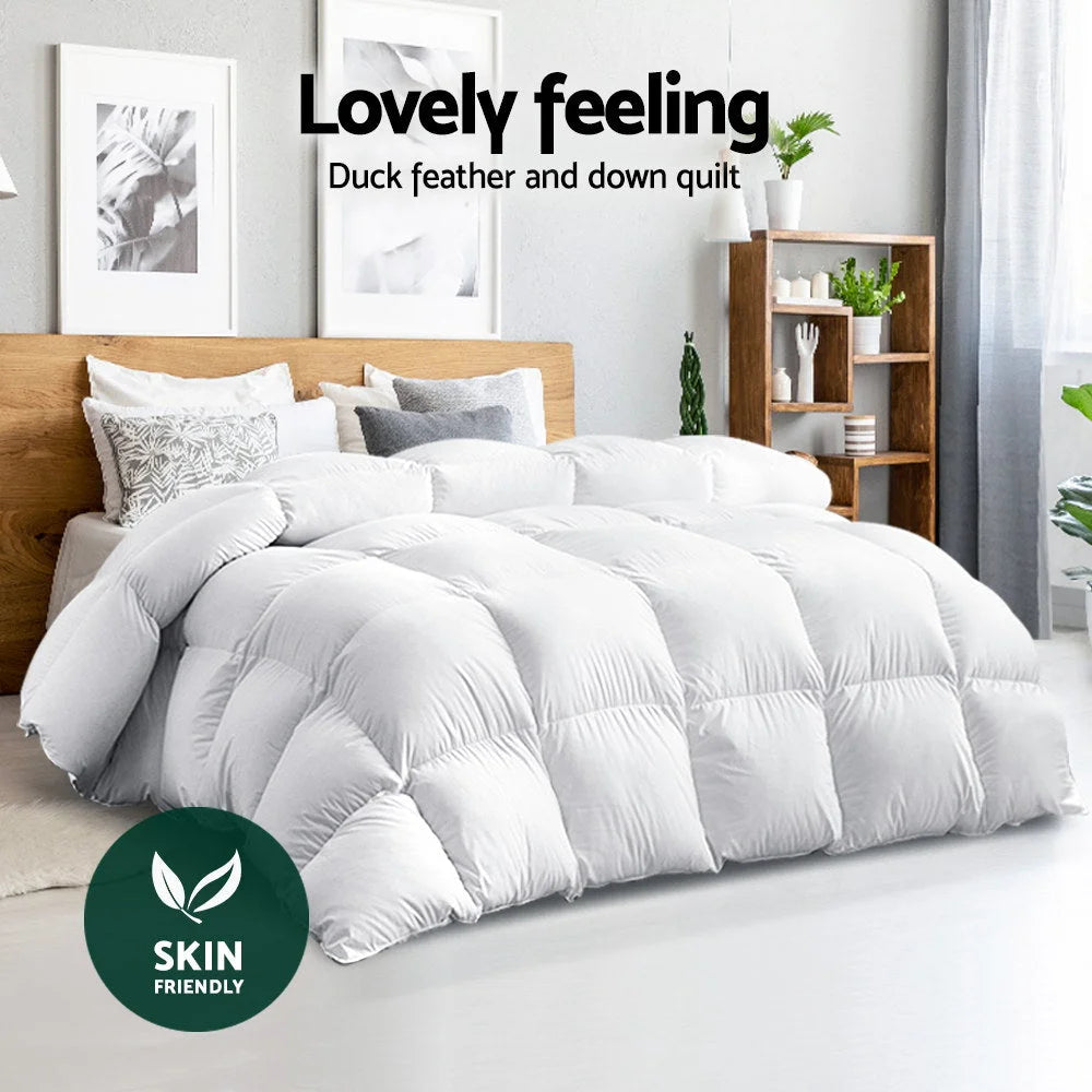 Giselle Bedding 700GSM Duck Down Feather Quilt Duvet Doona
