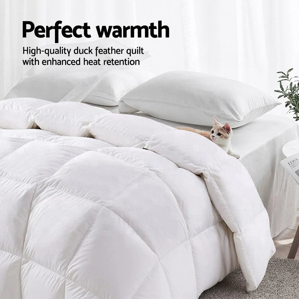Giselle Bedding 700GSM Duck Down Feather Quilt Duvet Doona