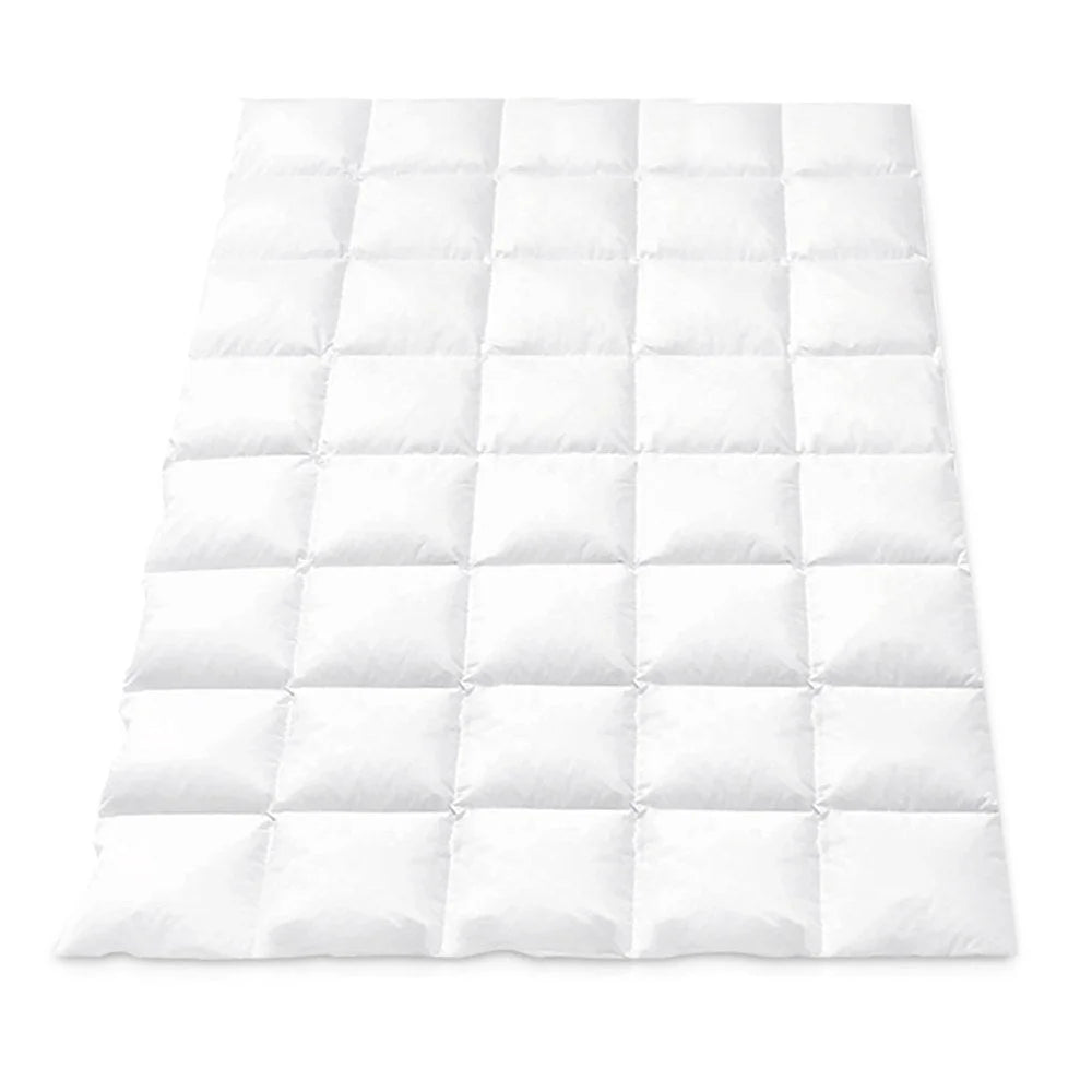 Bedding duck down with size cues and product form