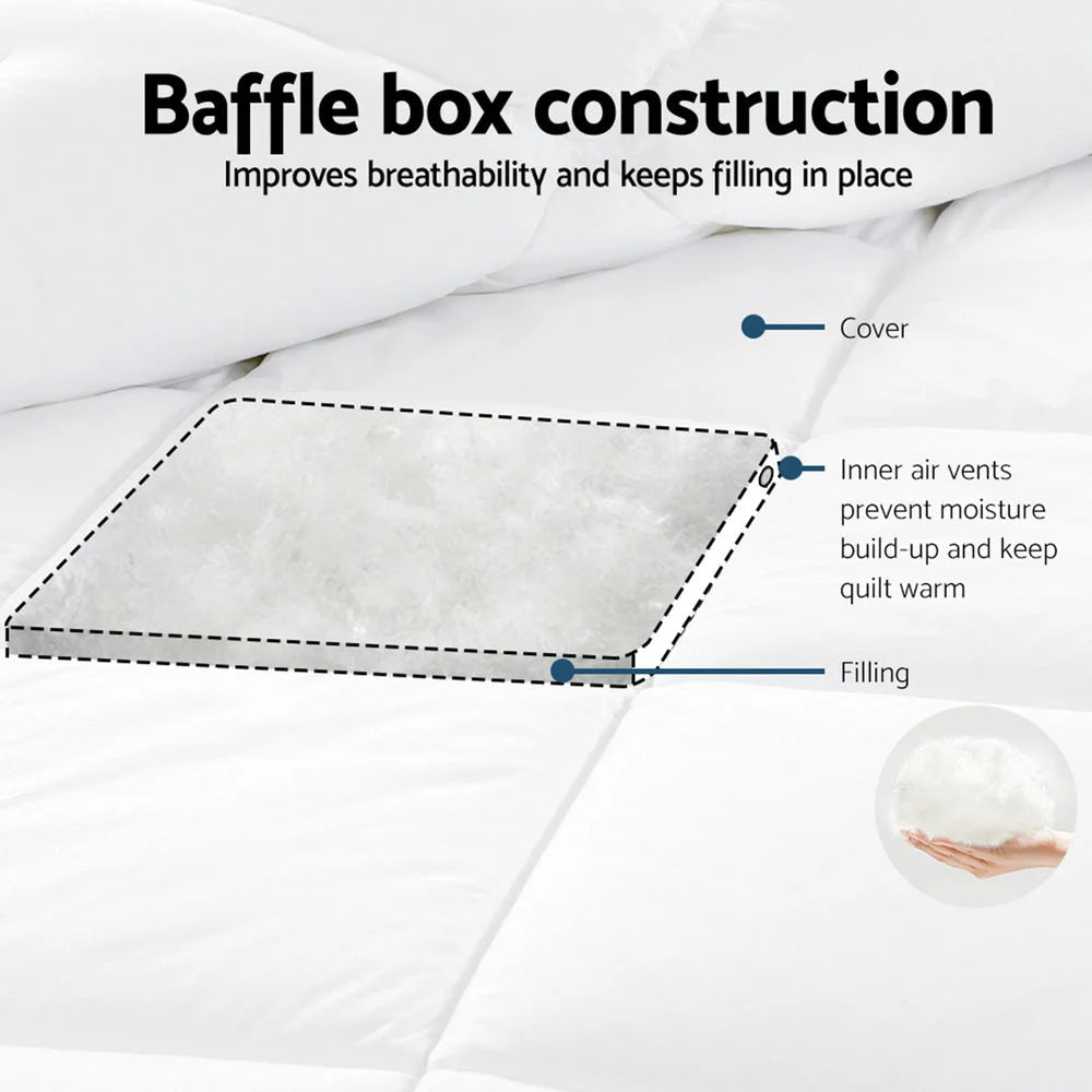800GSM Goose Down Feather Quilt Winter Blanket Duvet