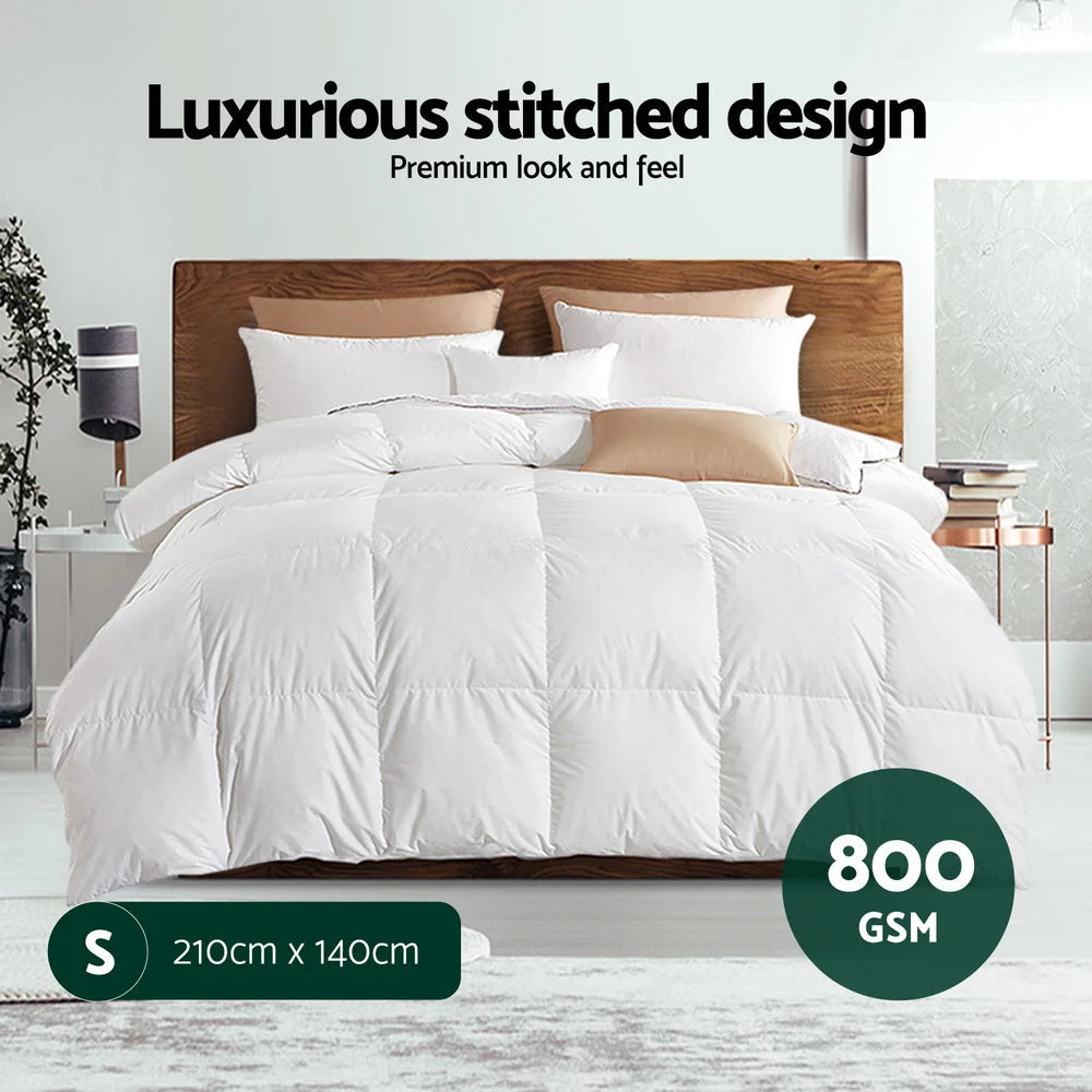 Bedding goose down with feather quilt winter blanket