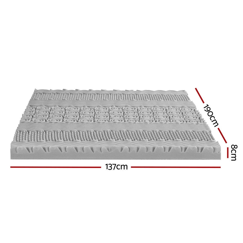 Double memory foam mattress topper