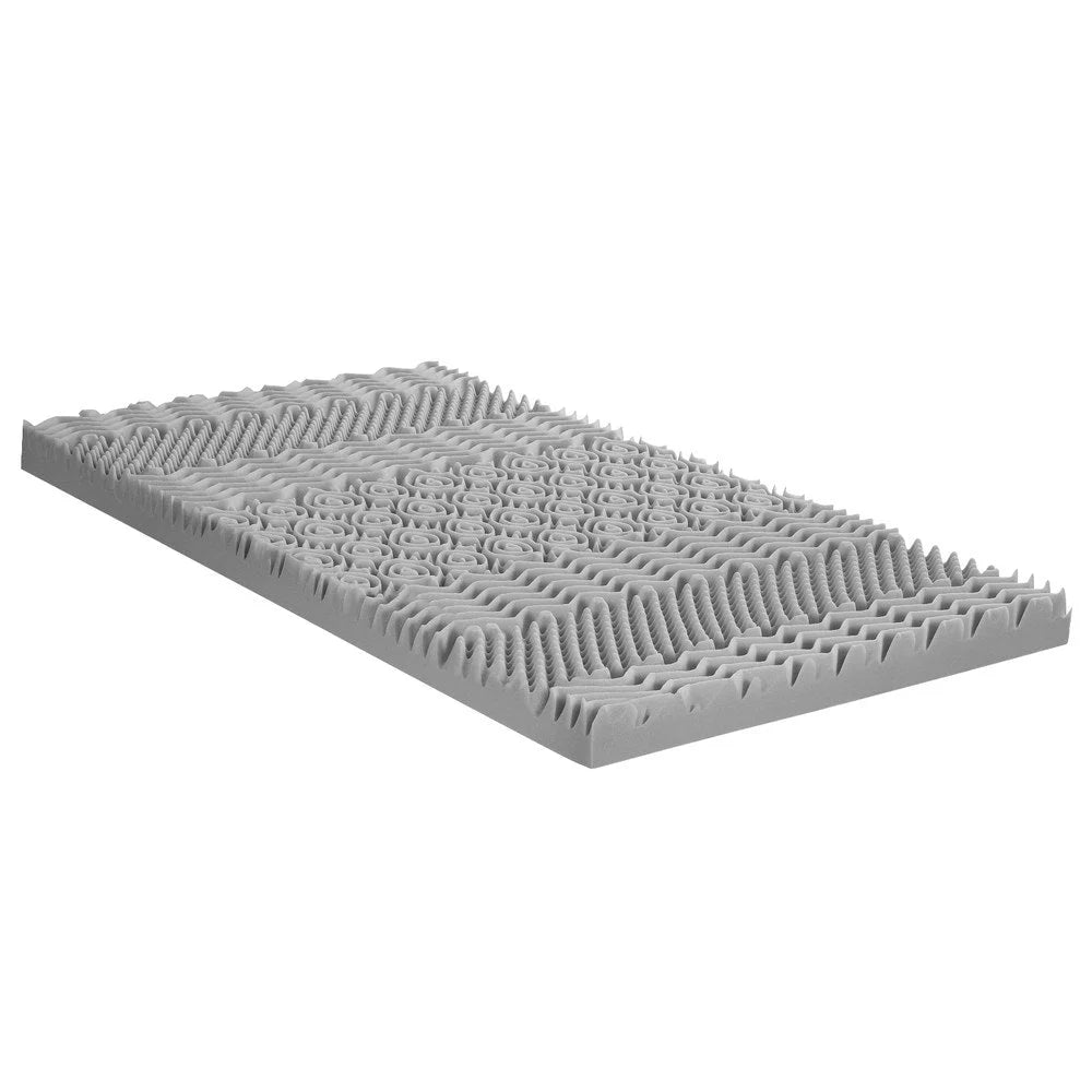 8cm Memory Foam Mattress Topper 7 Zone Graphite